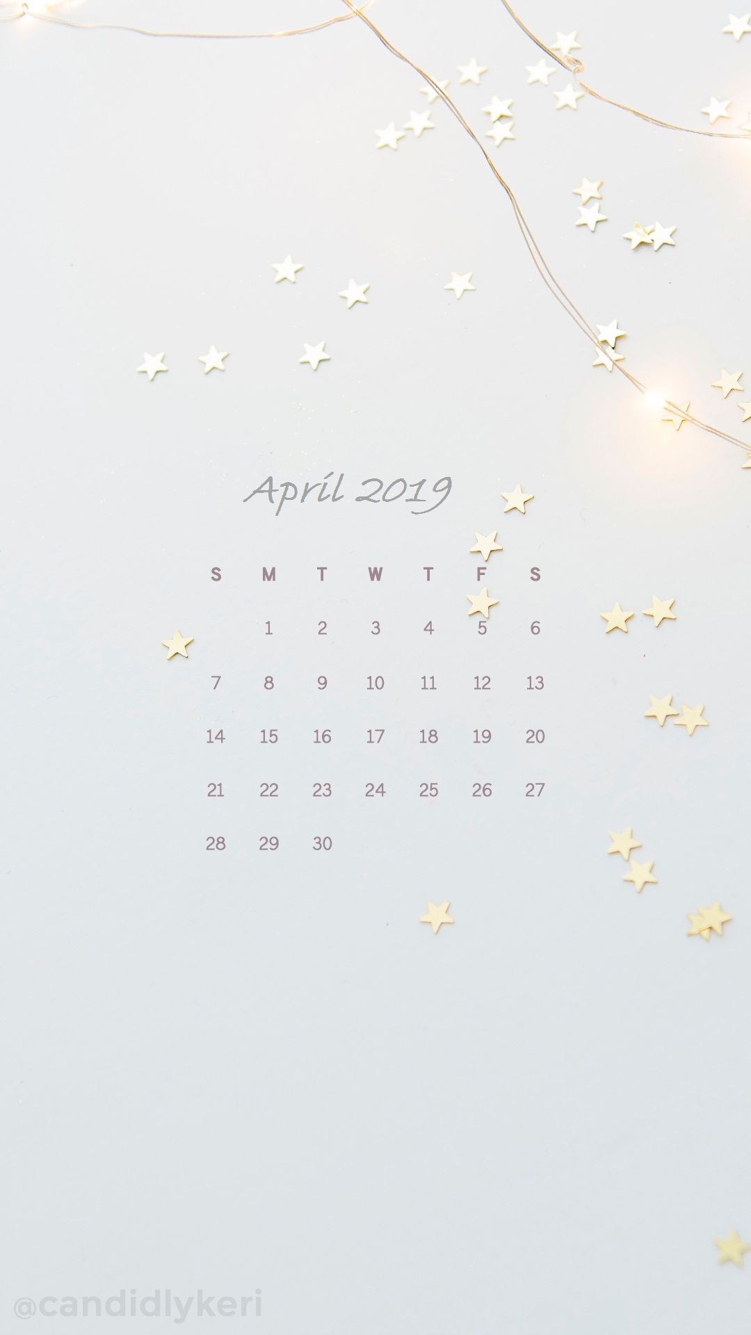 April iPhone Calendar Wallpaper 2019april