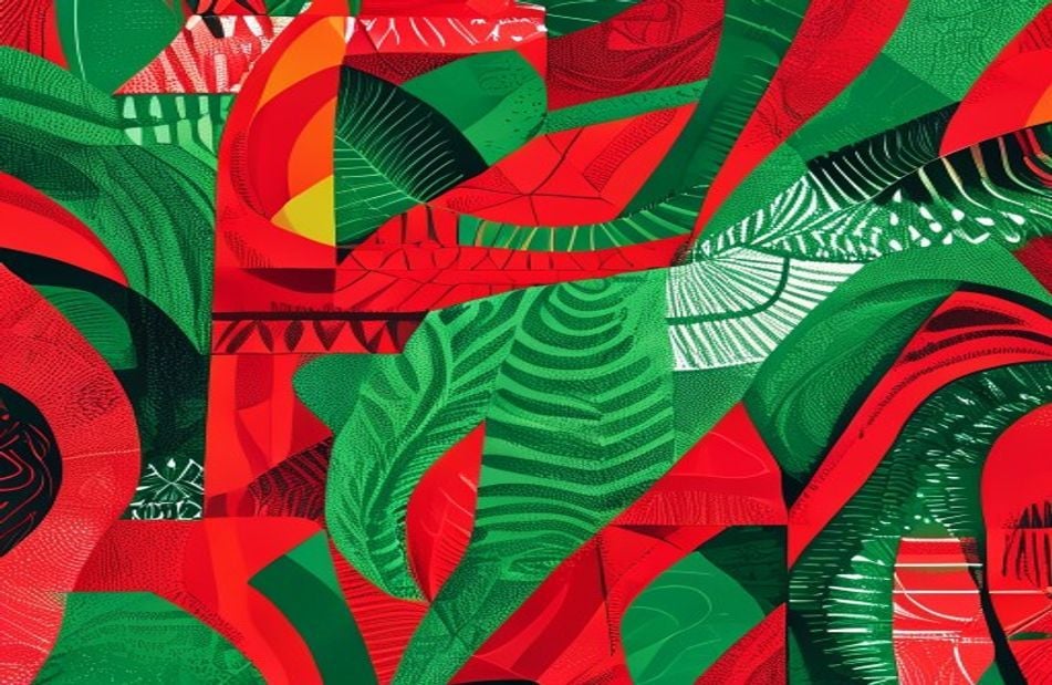 Red And Green Wallpaper
