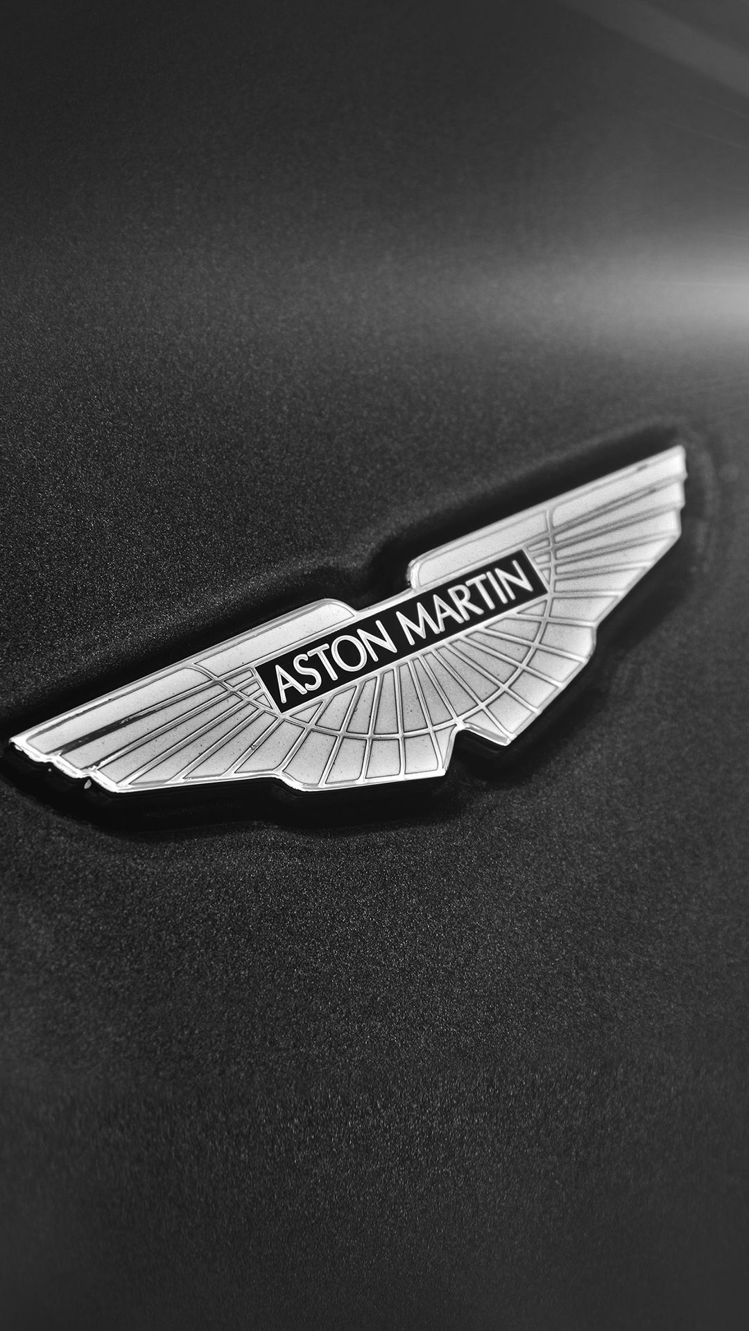 Simple Aston Martin Logo Dark Background iPhone Plus