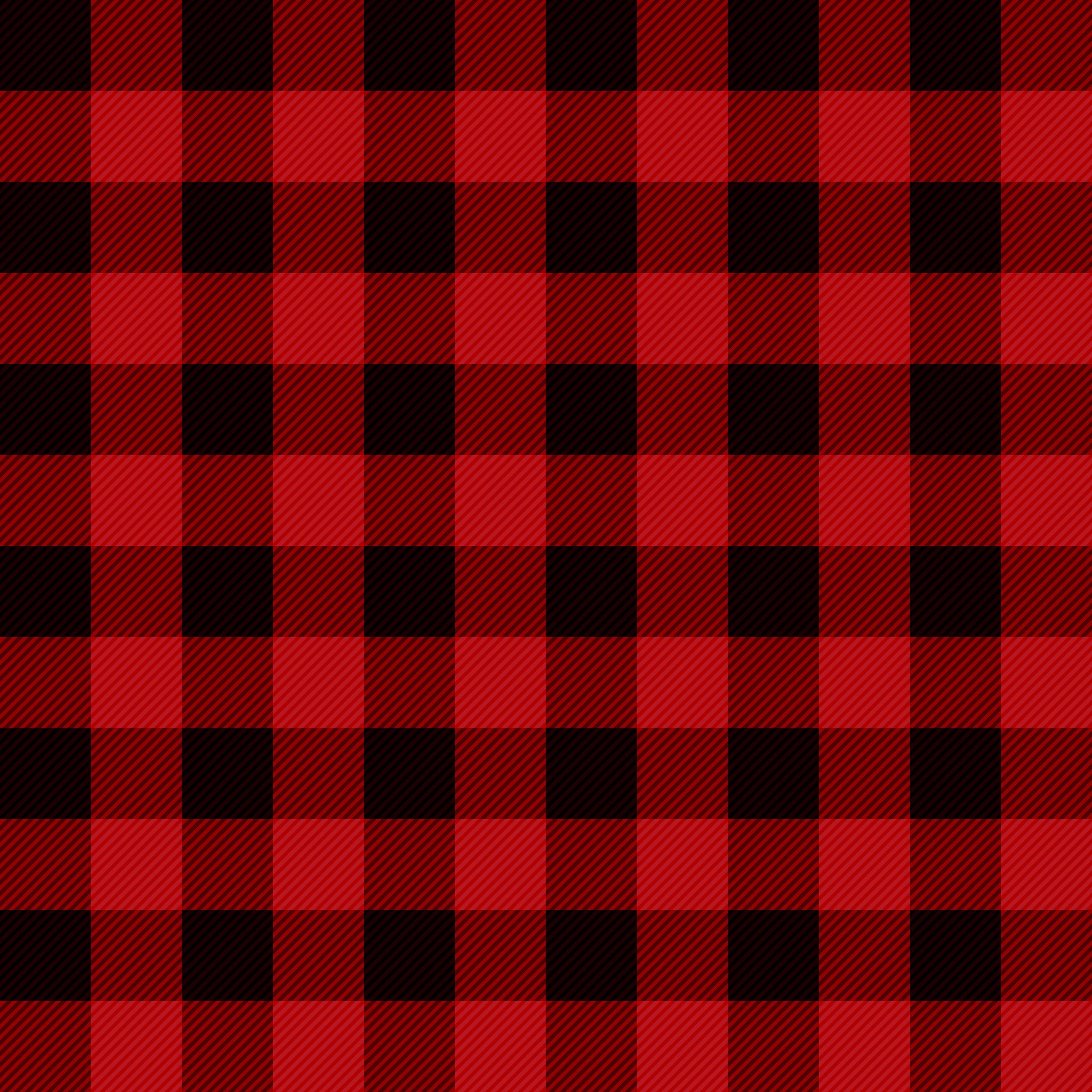 Flannel Plaid Background Christmas Phone Wallpaper