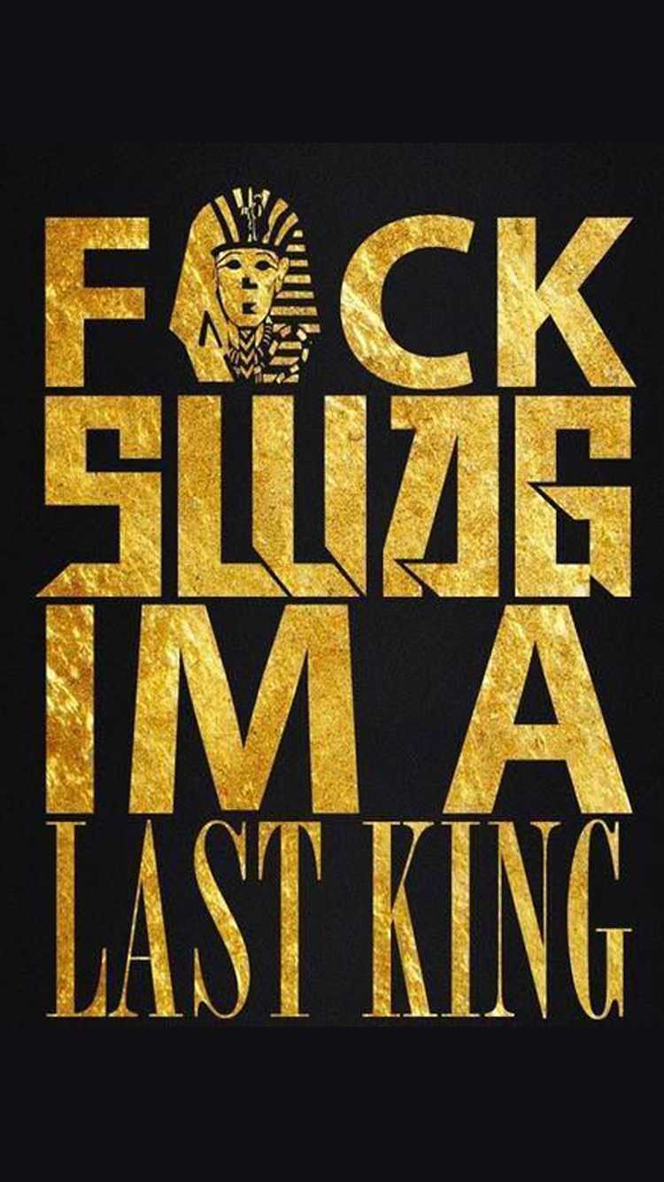 Gold Last Kings Logo Wallpaper Top