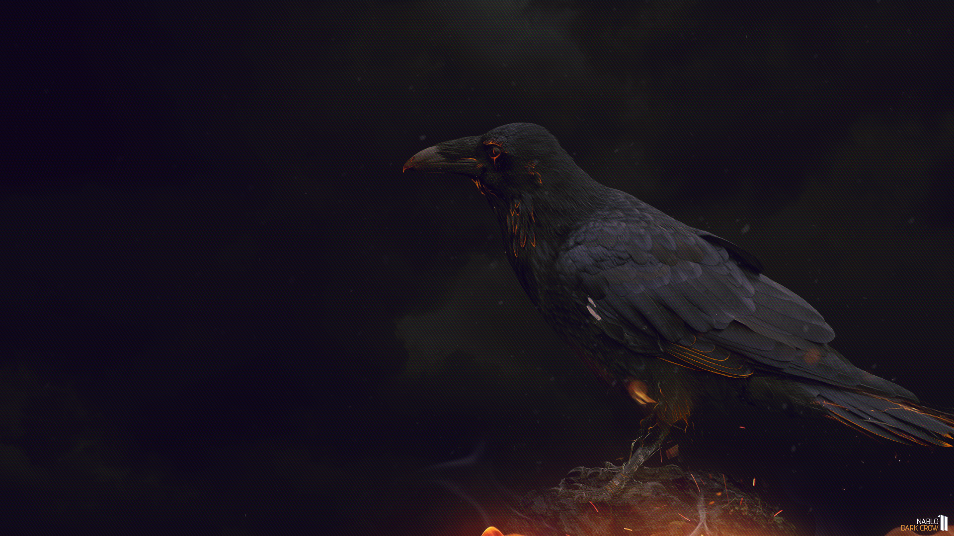Wallpaper Dark Crow By Nablo92
