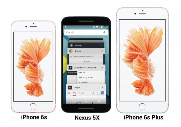 Nexus 5x Vs iPhone 6s Parison Photos And Leaked New Color Bgr