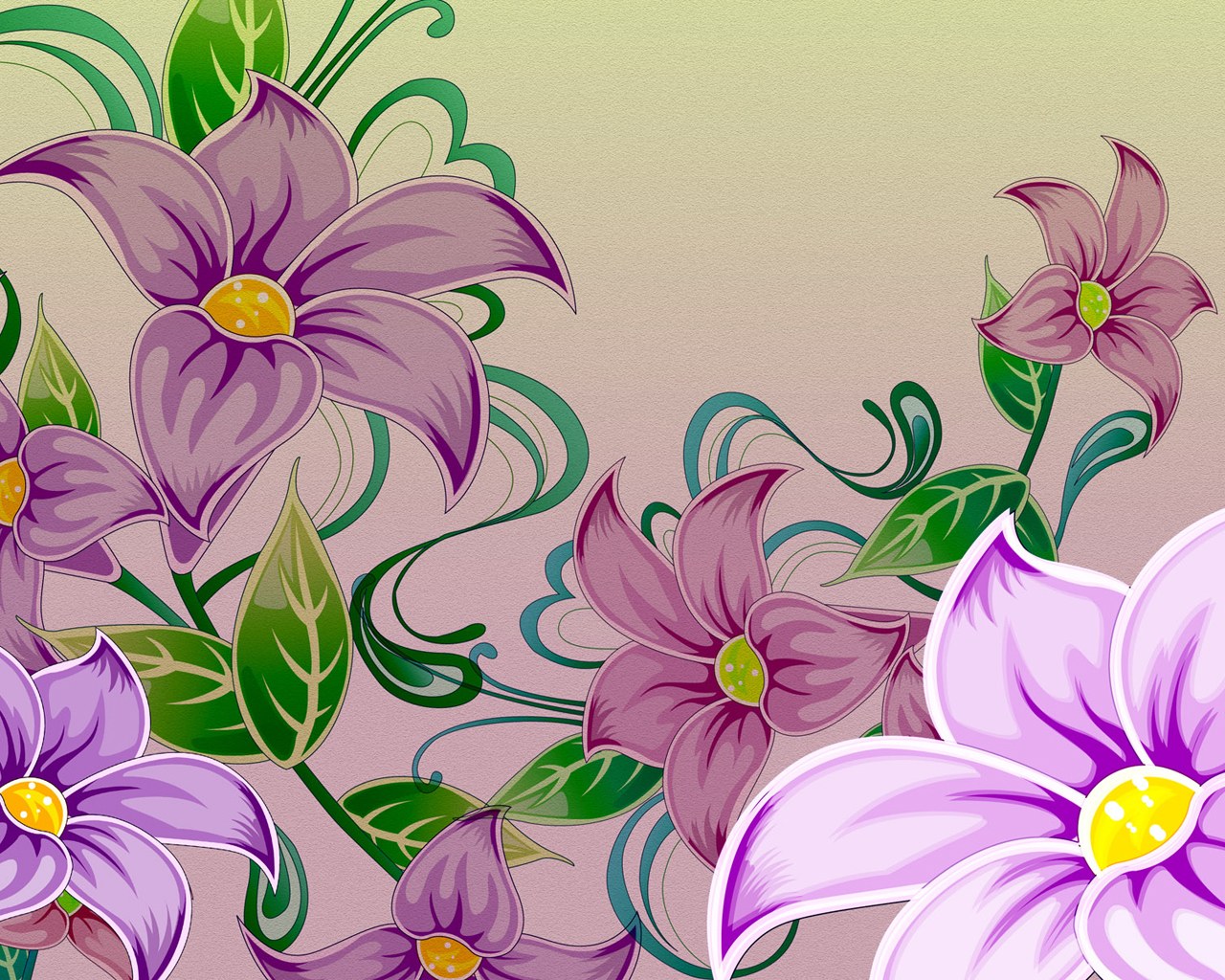 Illustration Floral Pattern Flower Design Wallpaper