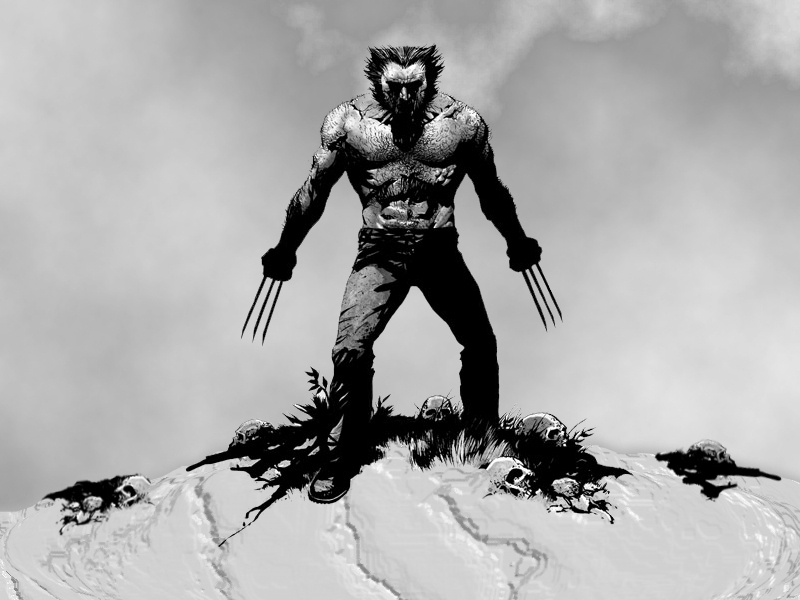 Bobo Body Painting Claws Of Wolverine Wallpaper