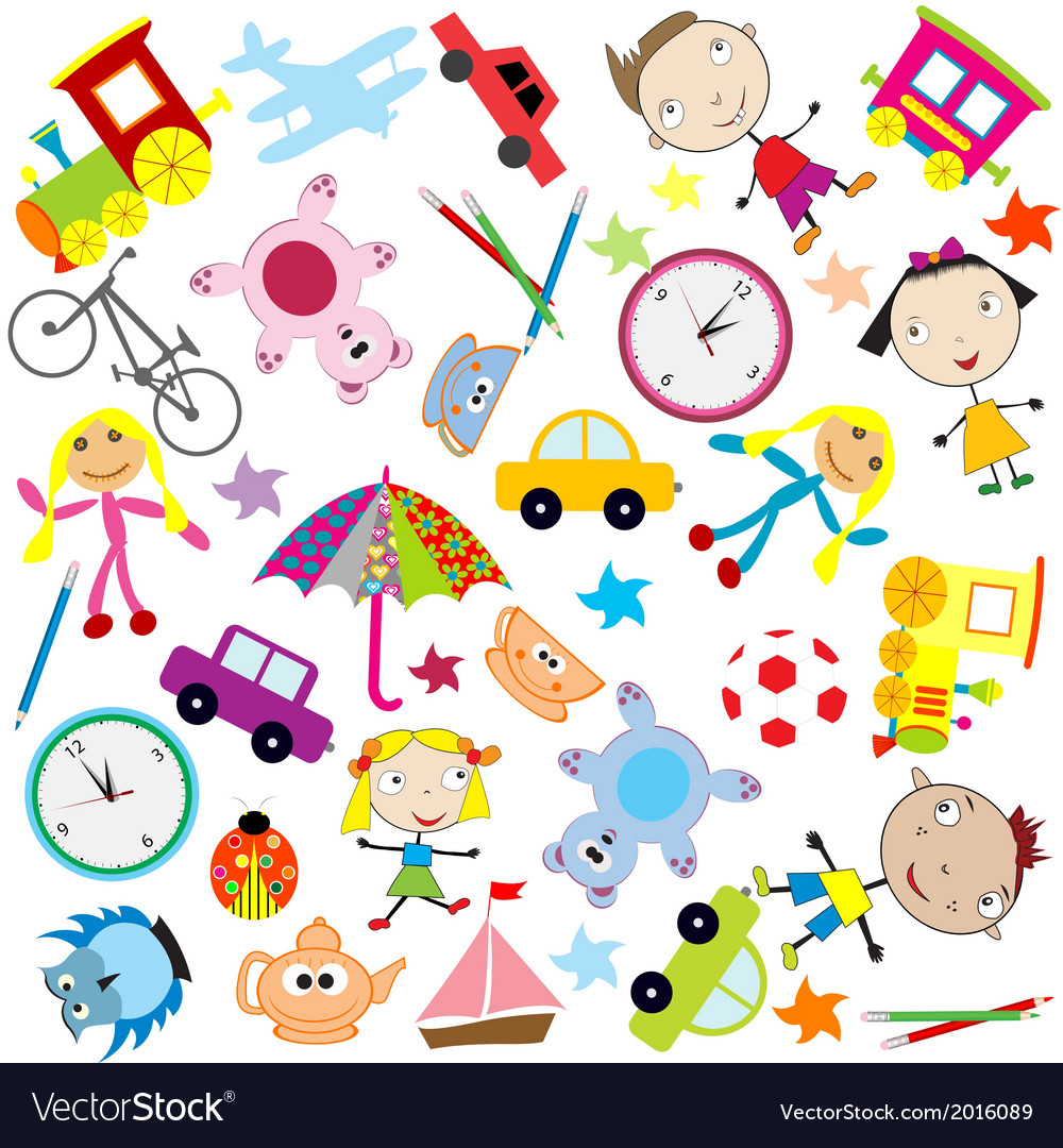 free-download-background-for-kids-with-different-kind-of-toys-vector