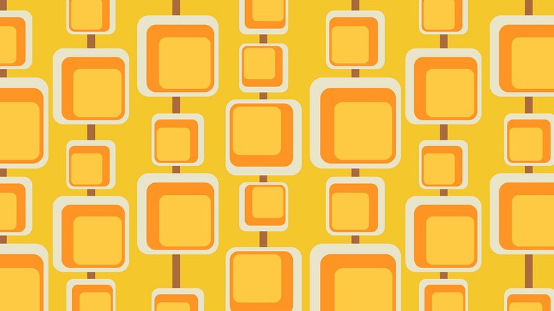 Geometric Wallpaper Retro Yellow Desktop