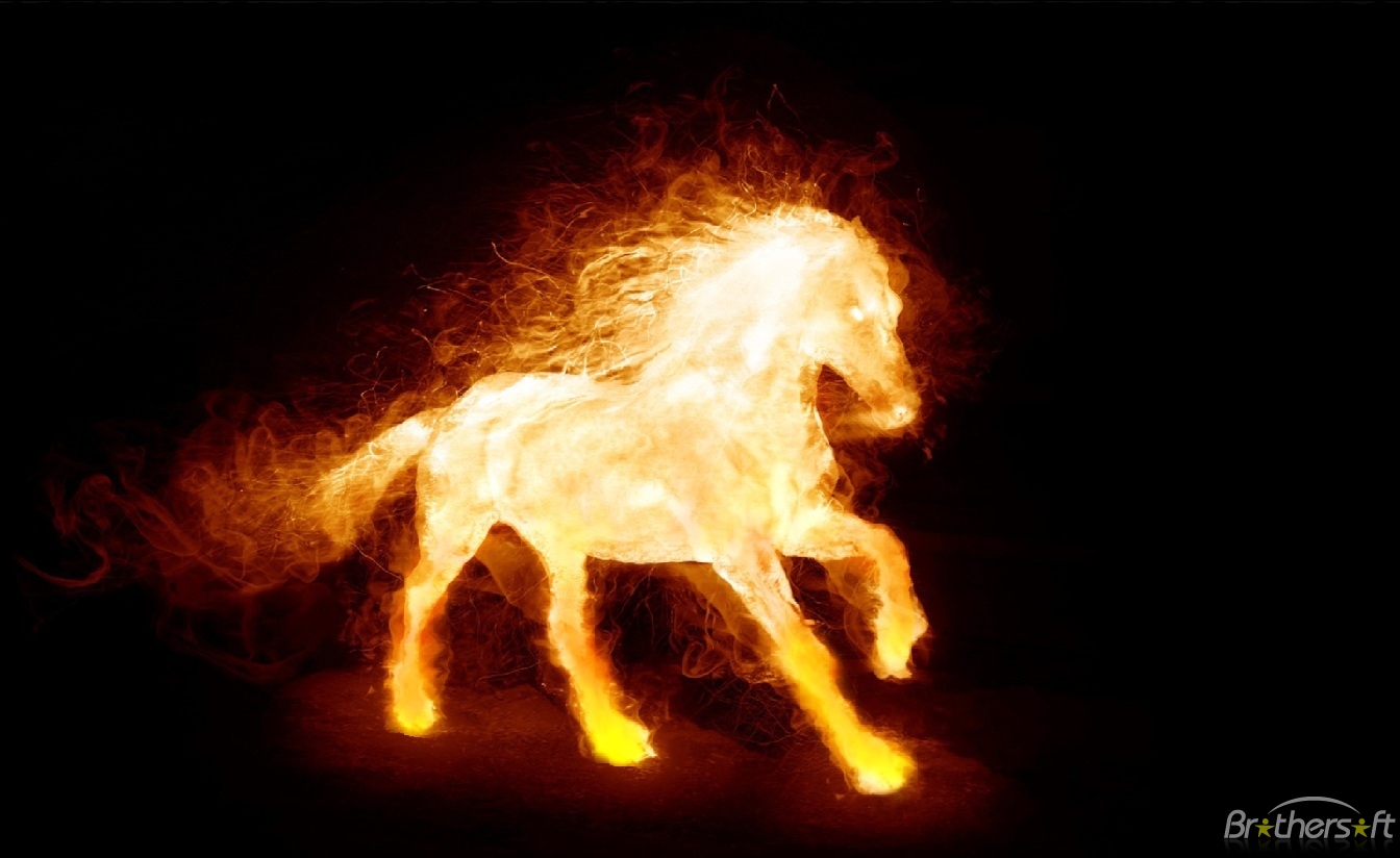 Fire Horse Animated Wallpaper
