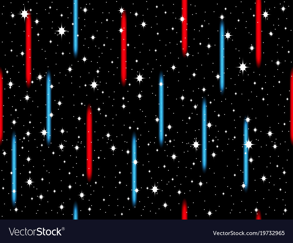 🔥 Free download Red and blue lasers on the background of stars Vector