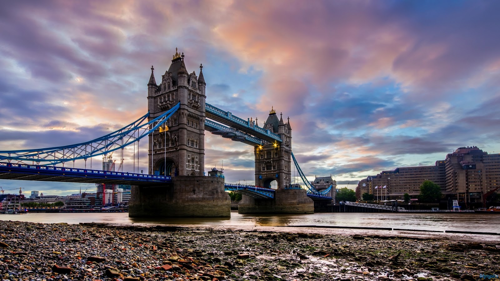 Tower Bridge Crossing River Wallpaper HD