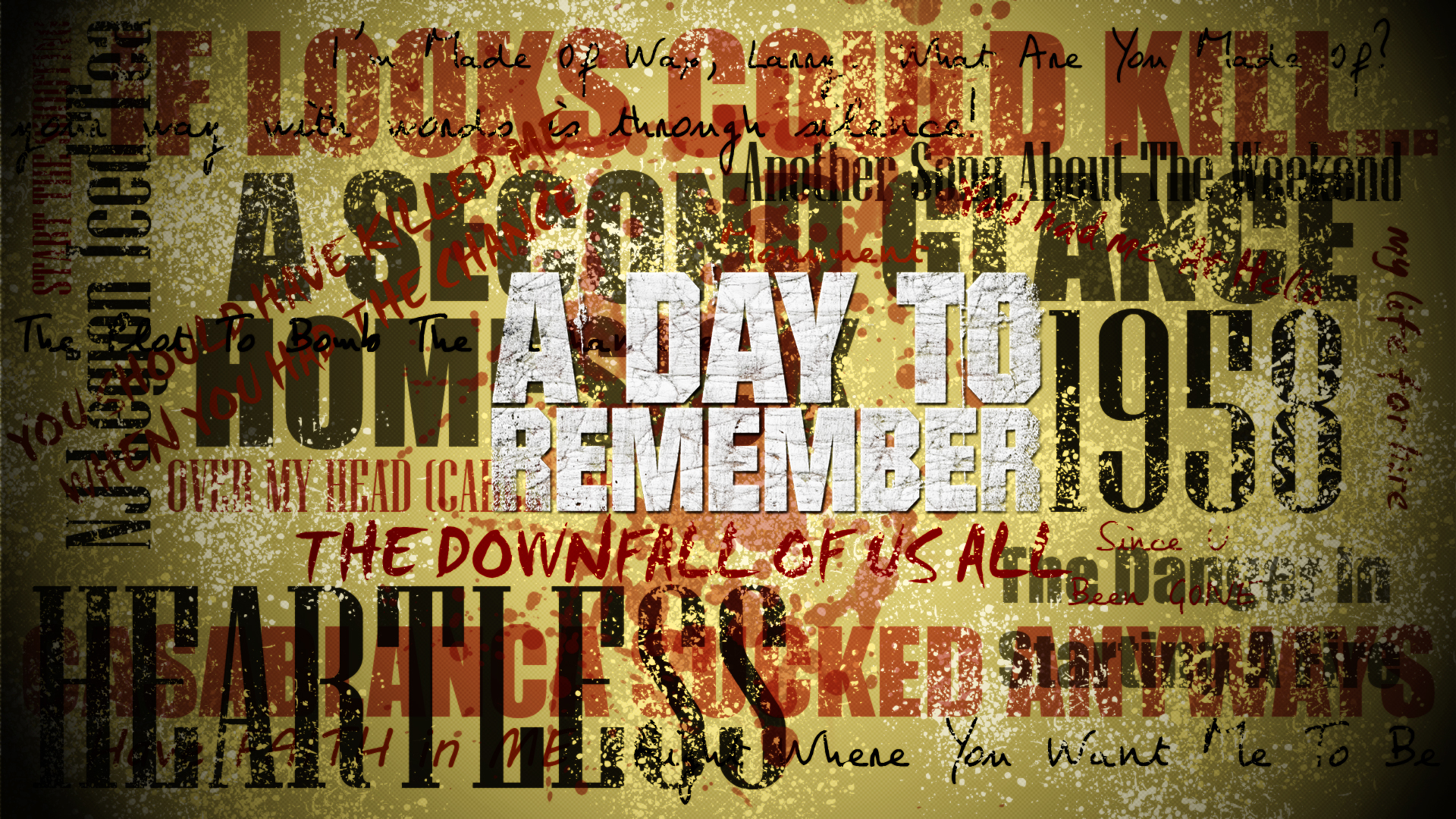 Day To Remember Song Wall By Syl4r32
