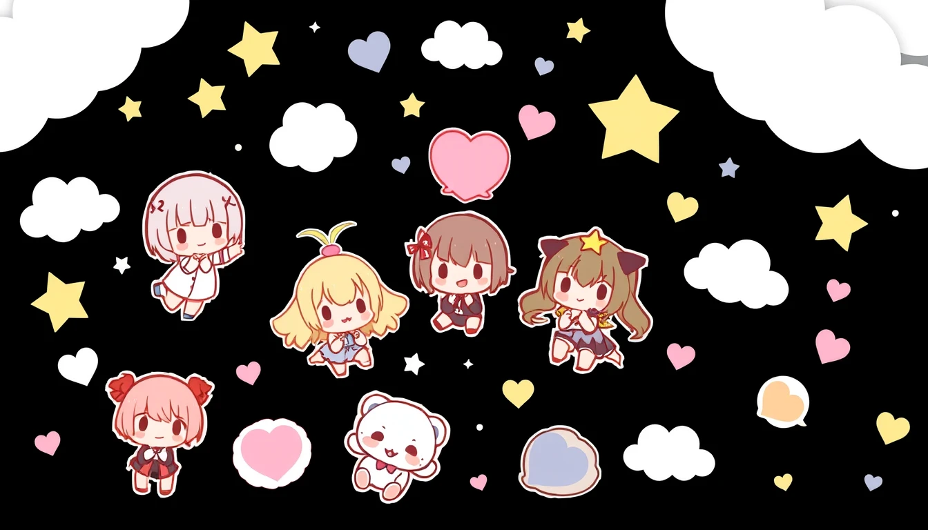 Kawaii Black Wallpaper