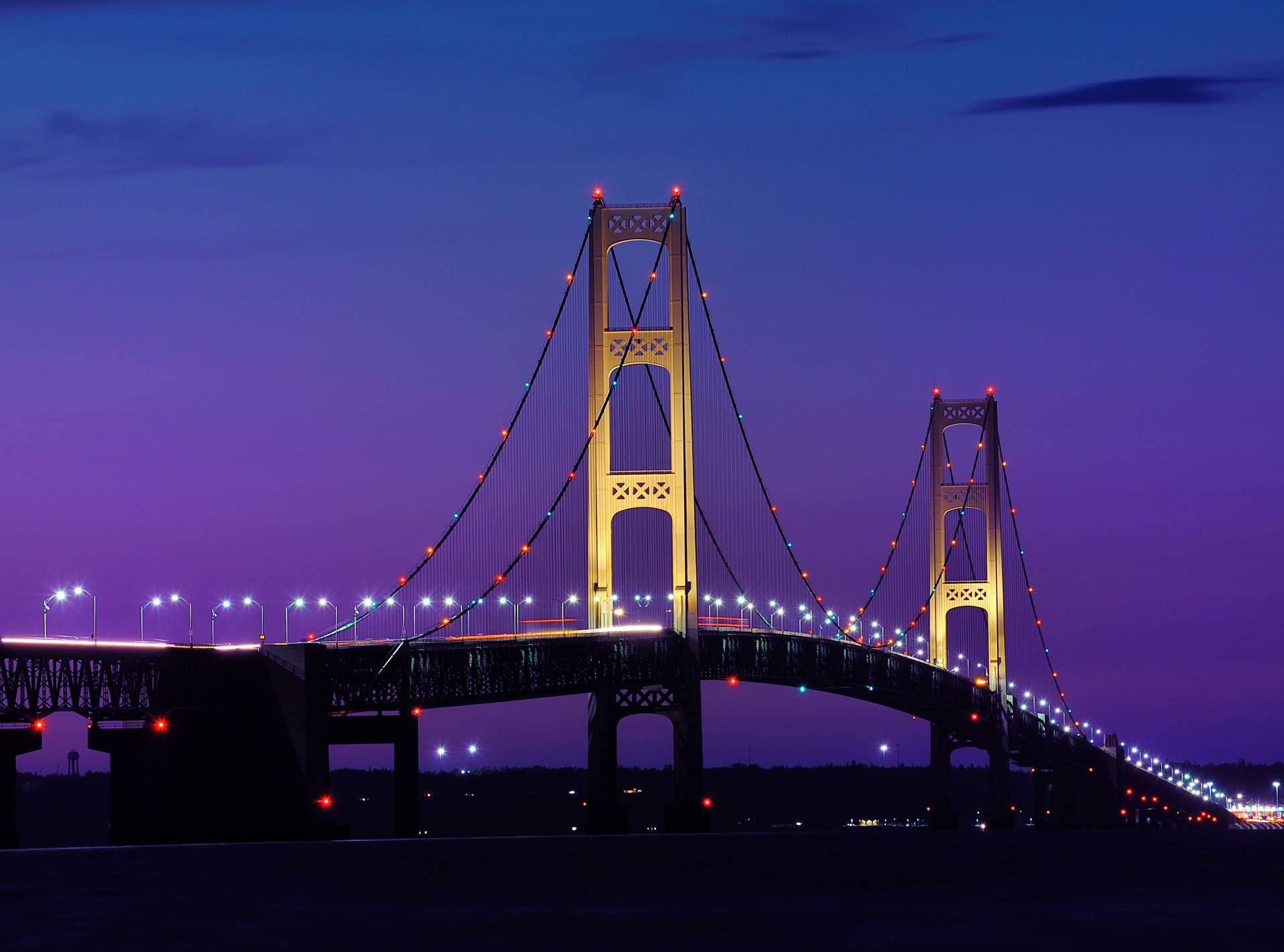 Purple Night Sky Wallpaper
