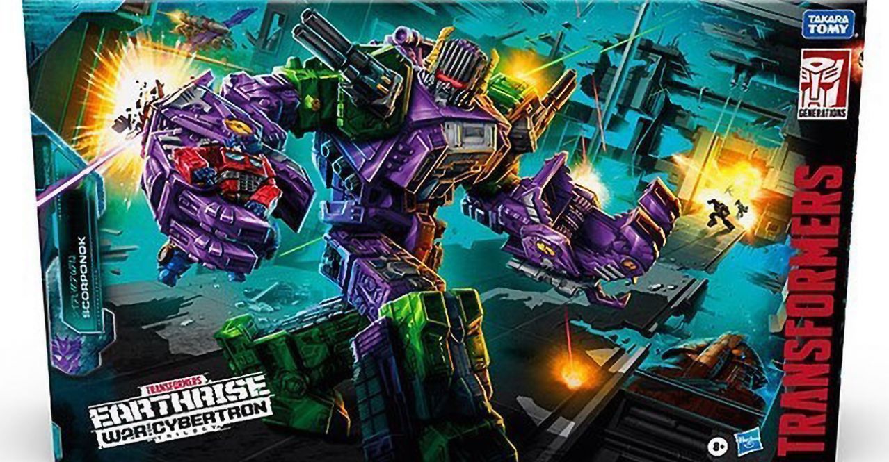 Transformers Earthrise Titan Class Scorponok Packaging Image