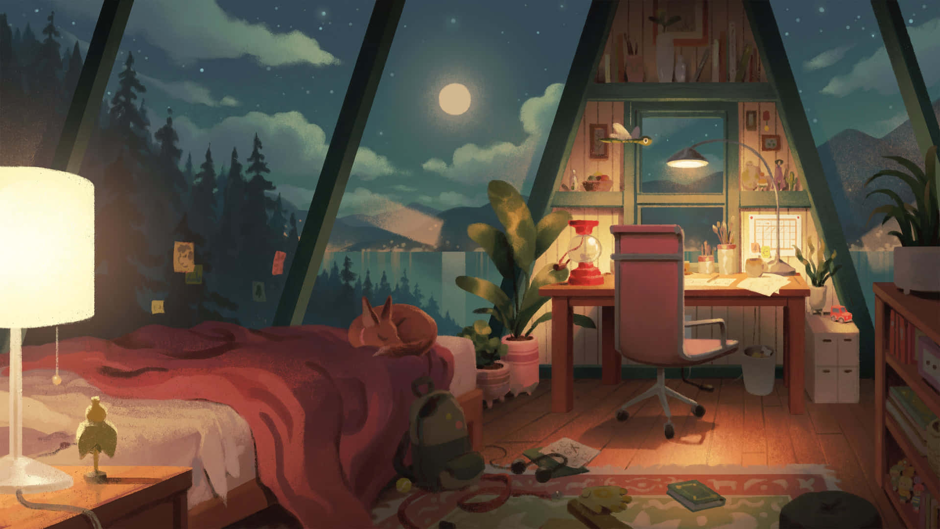 Lo Fi Room Wallpaper