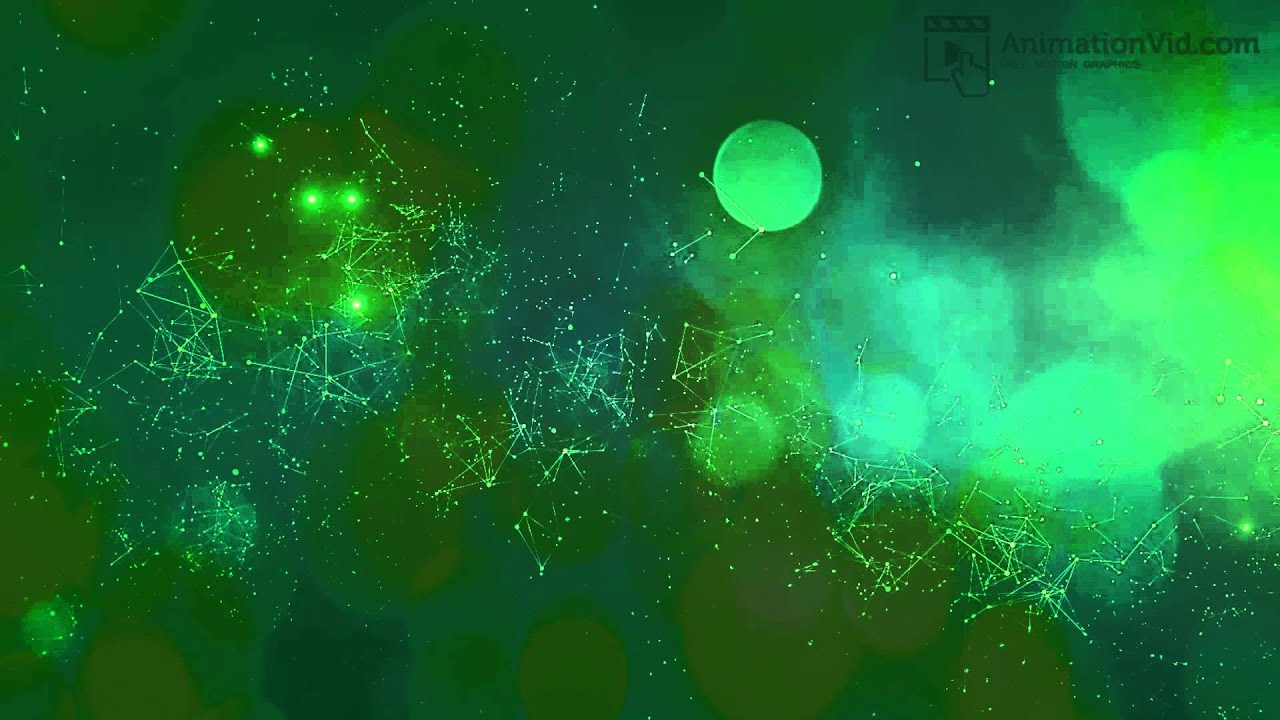 Green Galaxy Formation Animation Wallpaper