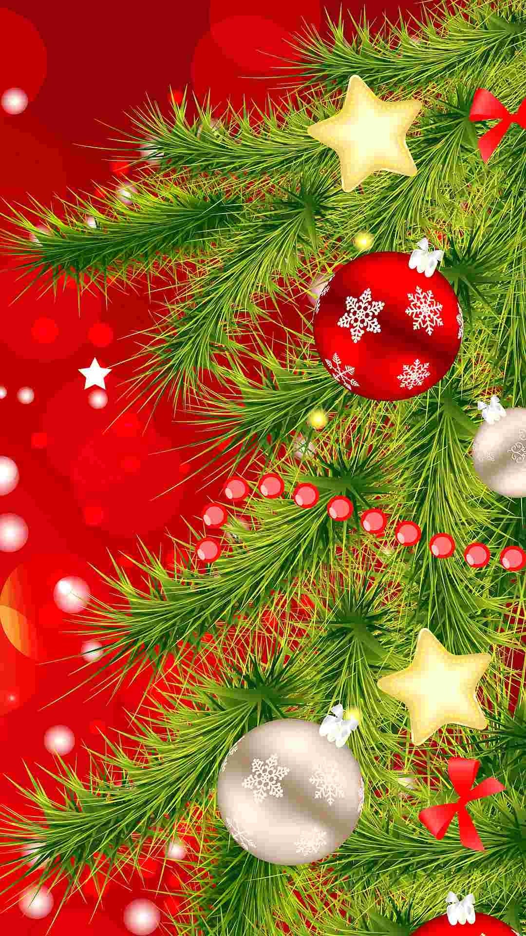 Christmas Tree Wallpaper Background Image