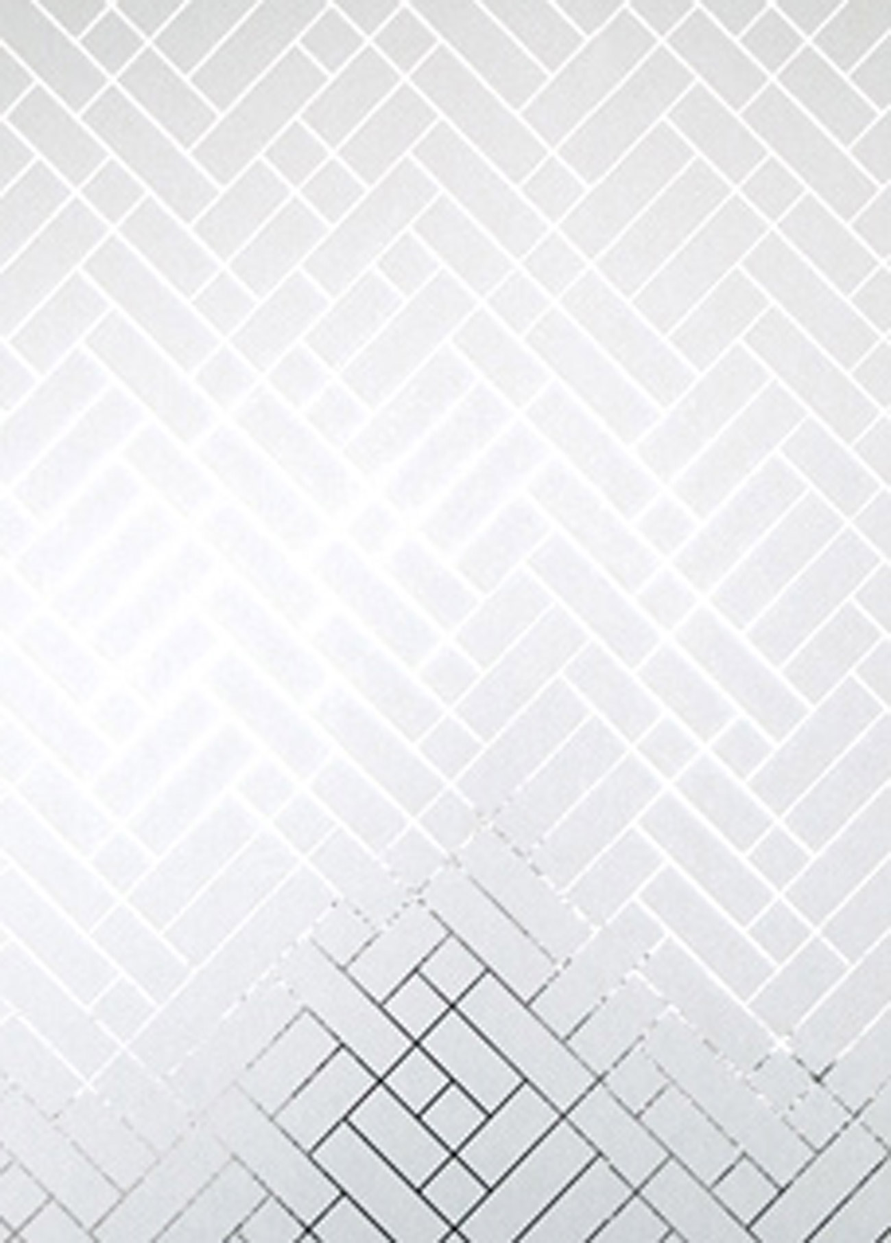 Erica Wakerly Tapet Caf Tile White Silver Wallpaper