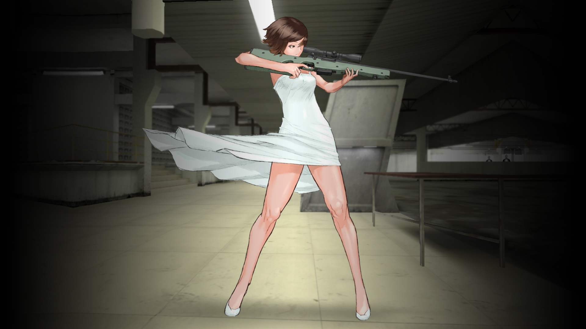 Anime Girl Sniper Wallpaper