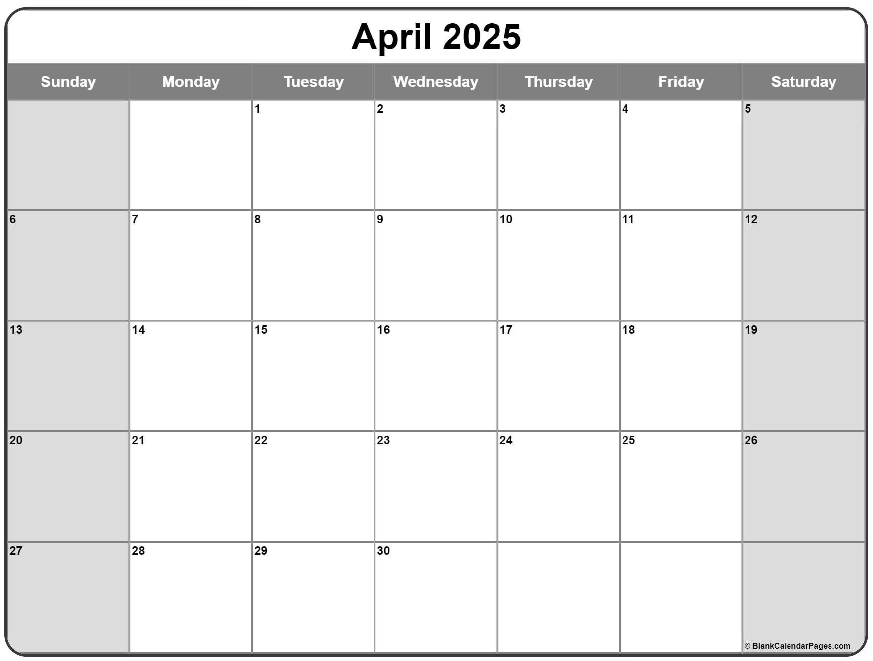 April Calendar Wallpaper
