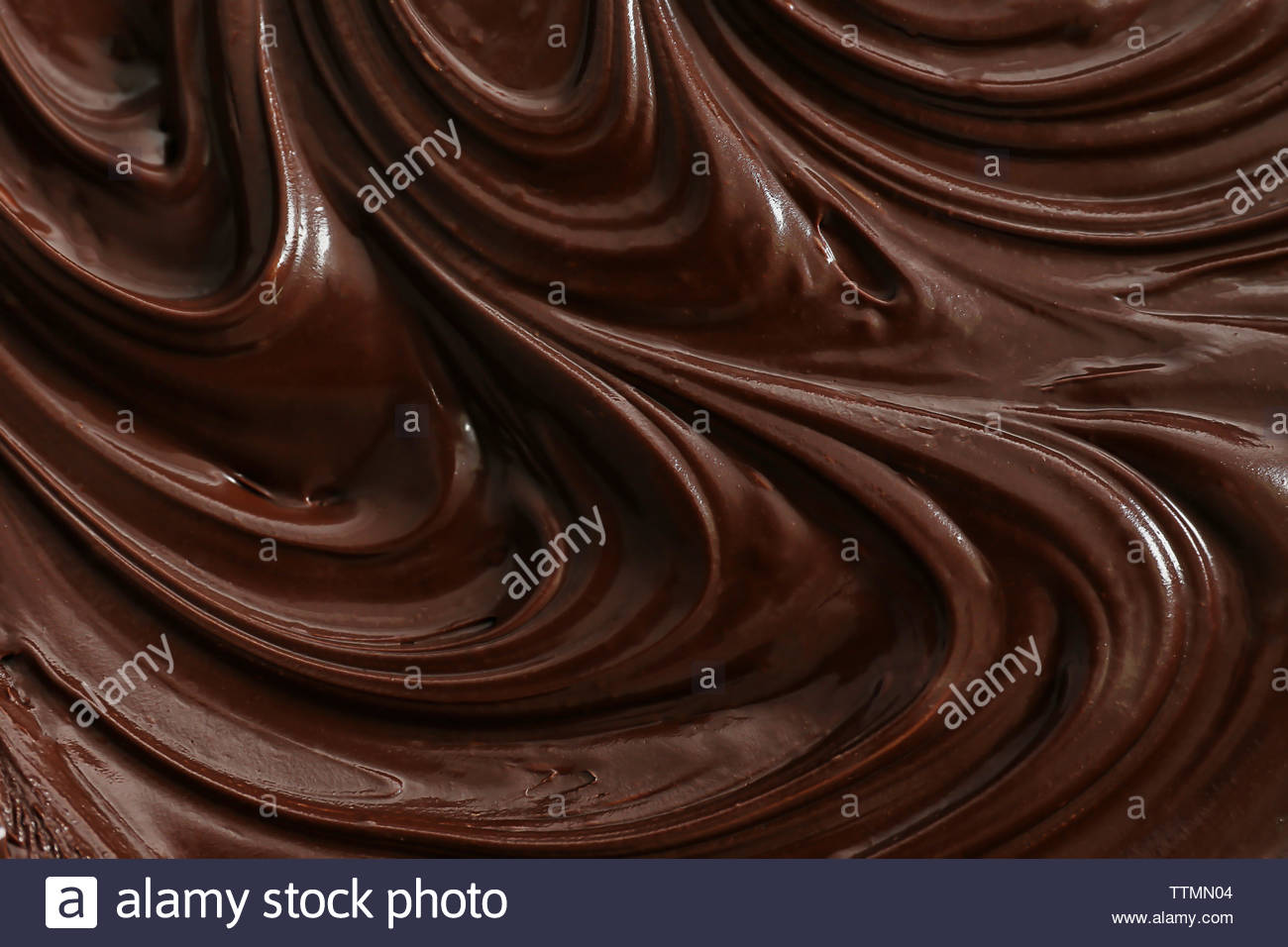 Melted Chocolate Background Stock Photo