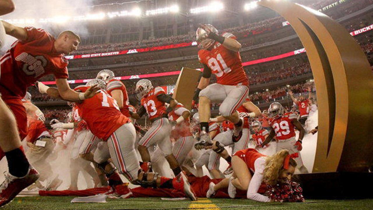 Ohio State Cheerleader Gets Trampled During College Football National