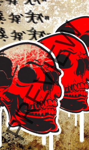 Bigger Skulls Graffiti Wallpaper For Android Screenshot