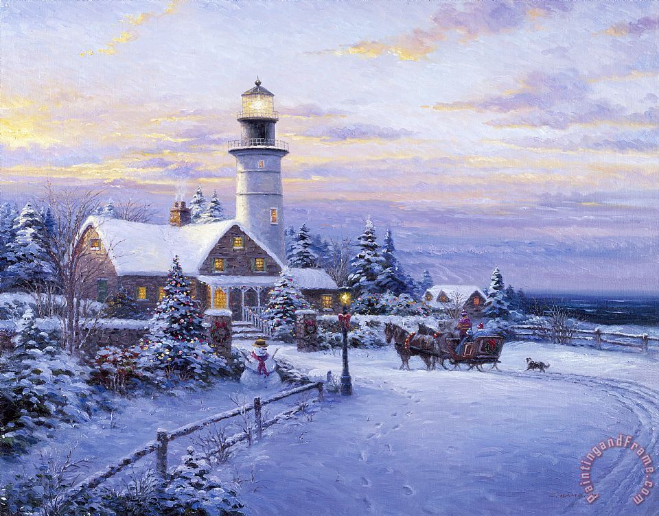 Lighthouse Winter Pc Android iPhone And iPad Wallpaper Pictures