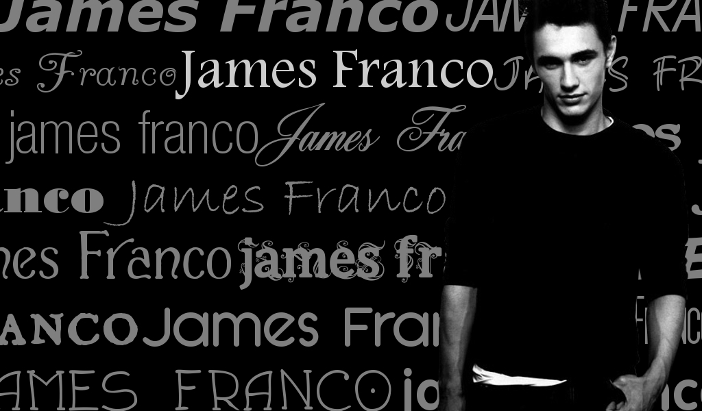 James Franco text wallpaper james franco 14318574 1024 600jpg
