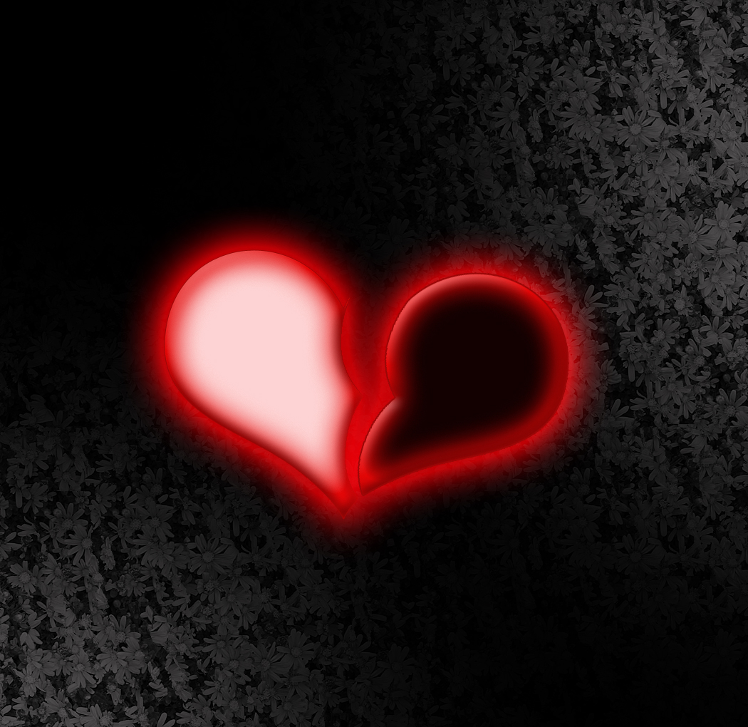 Heart Background Wallpaper Broken