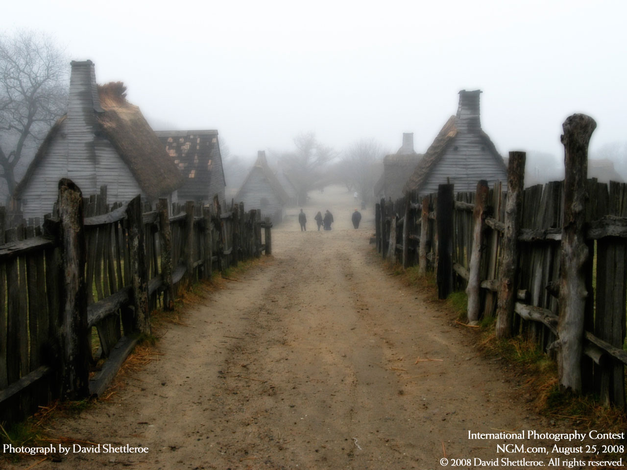 Above A National Geographic Photo Of The Reconstructed Plimoth