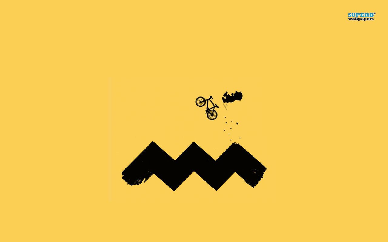 Charlie Brown Cycling Wallpaper Funny