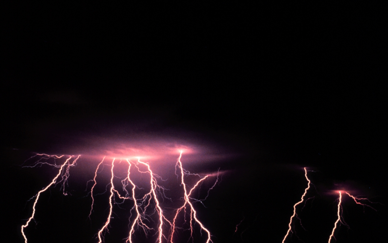 Lightning Strikes Desktop Wallpaper