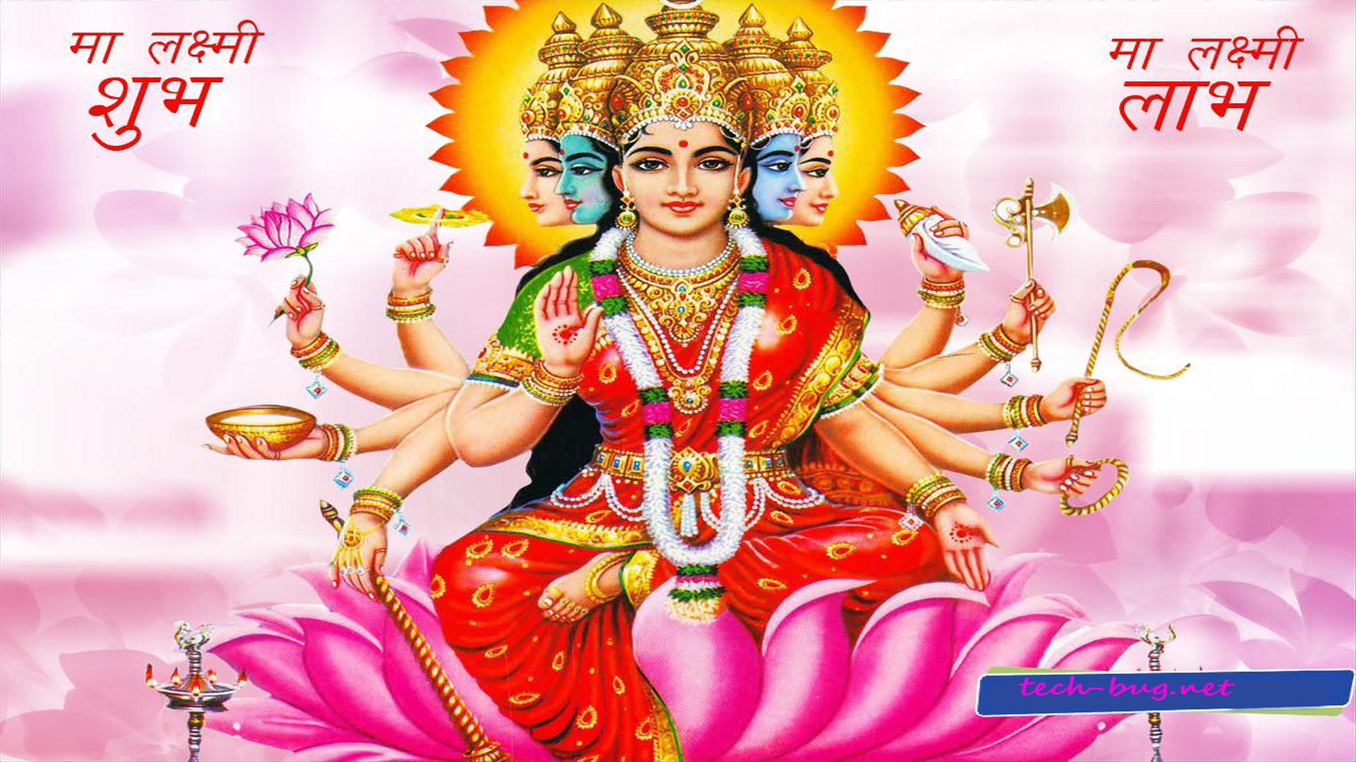 Hindu Goddess Maa Laxmi Pixels Wallpaper Collection Tech