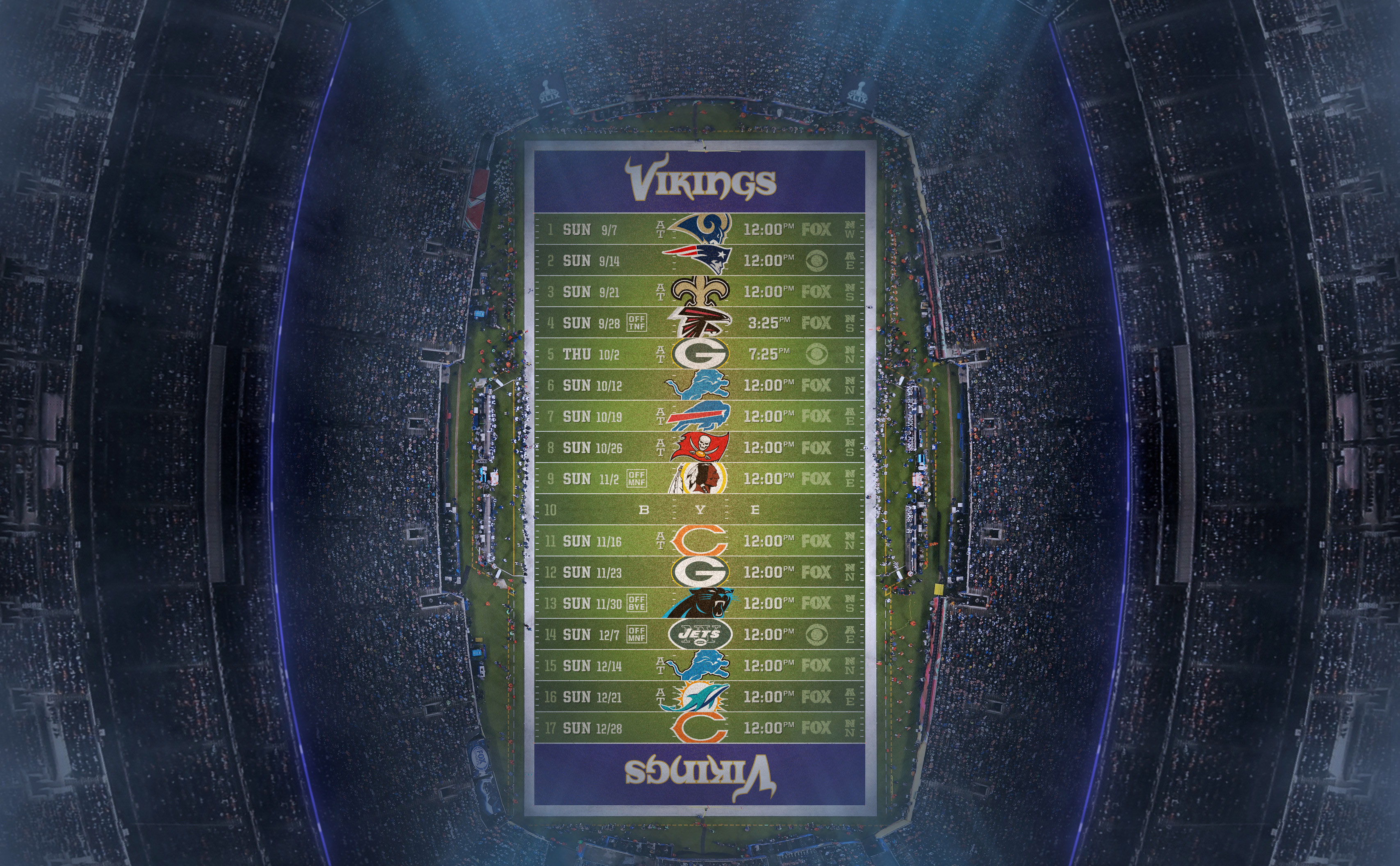 Minnesota Vikings Nfl Schedule Wallpaper