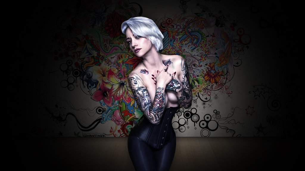 Tattoo Girl Wallpaper Days Only By Edwinartwork