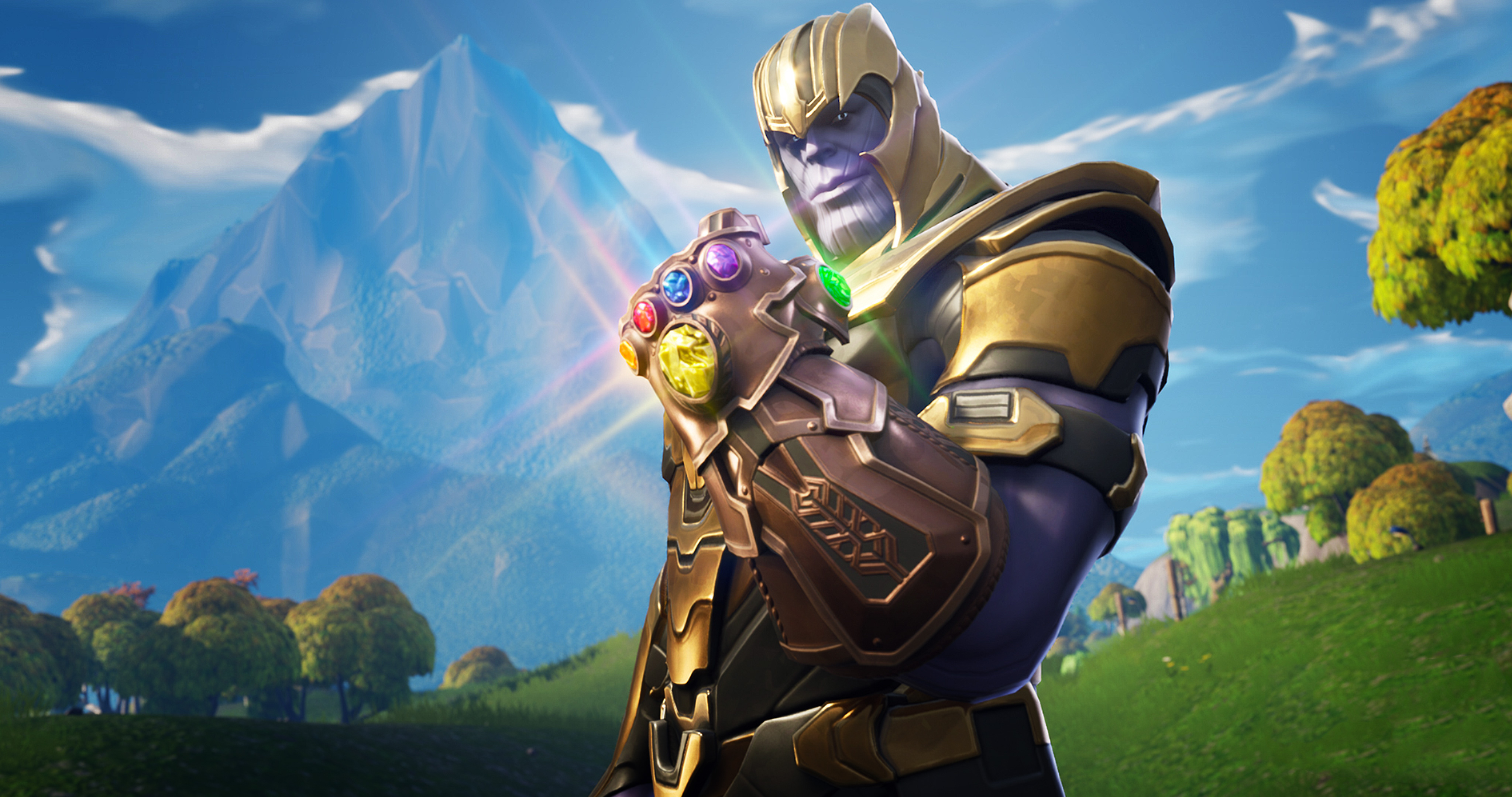 Thanos In Fortnite Battle Royale HD Games 4k Wallpaper Image