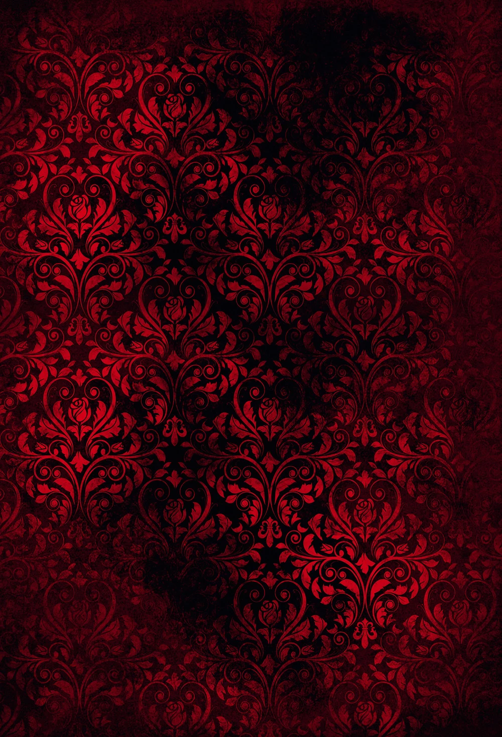 Red And Black Damask Photography Backdrop Great For Studio Photo