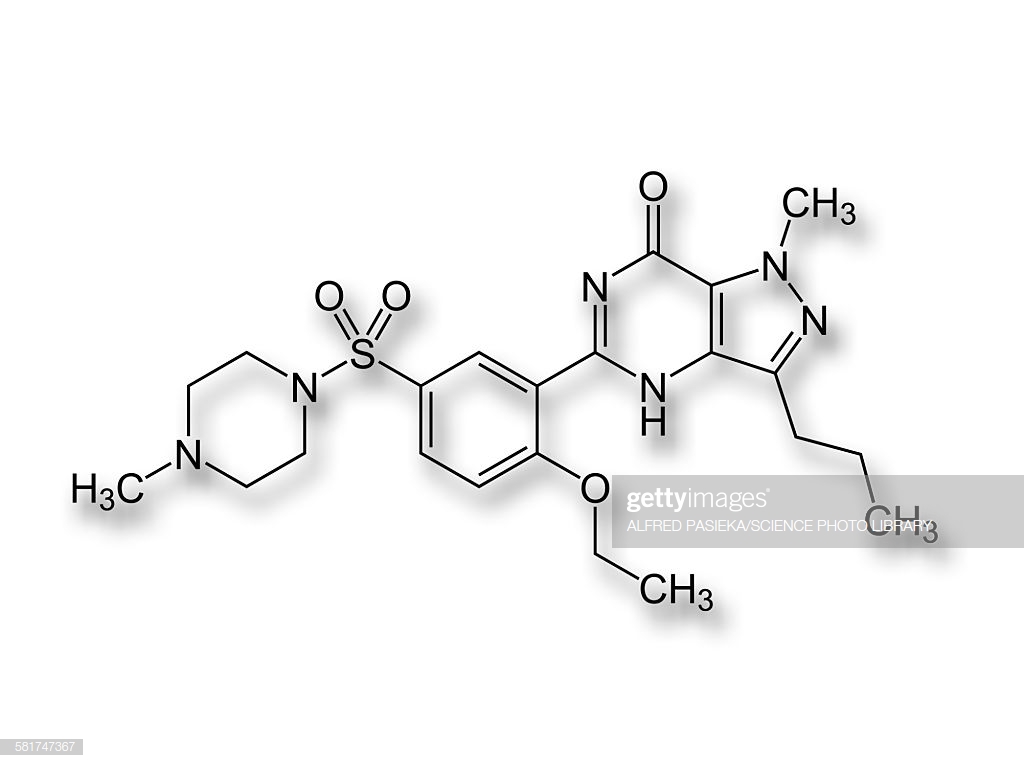 Viagra Drug Structure Formulae Stock Illustration Getty Image