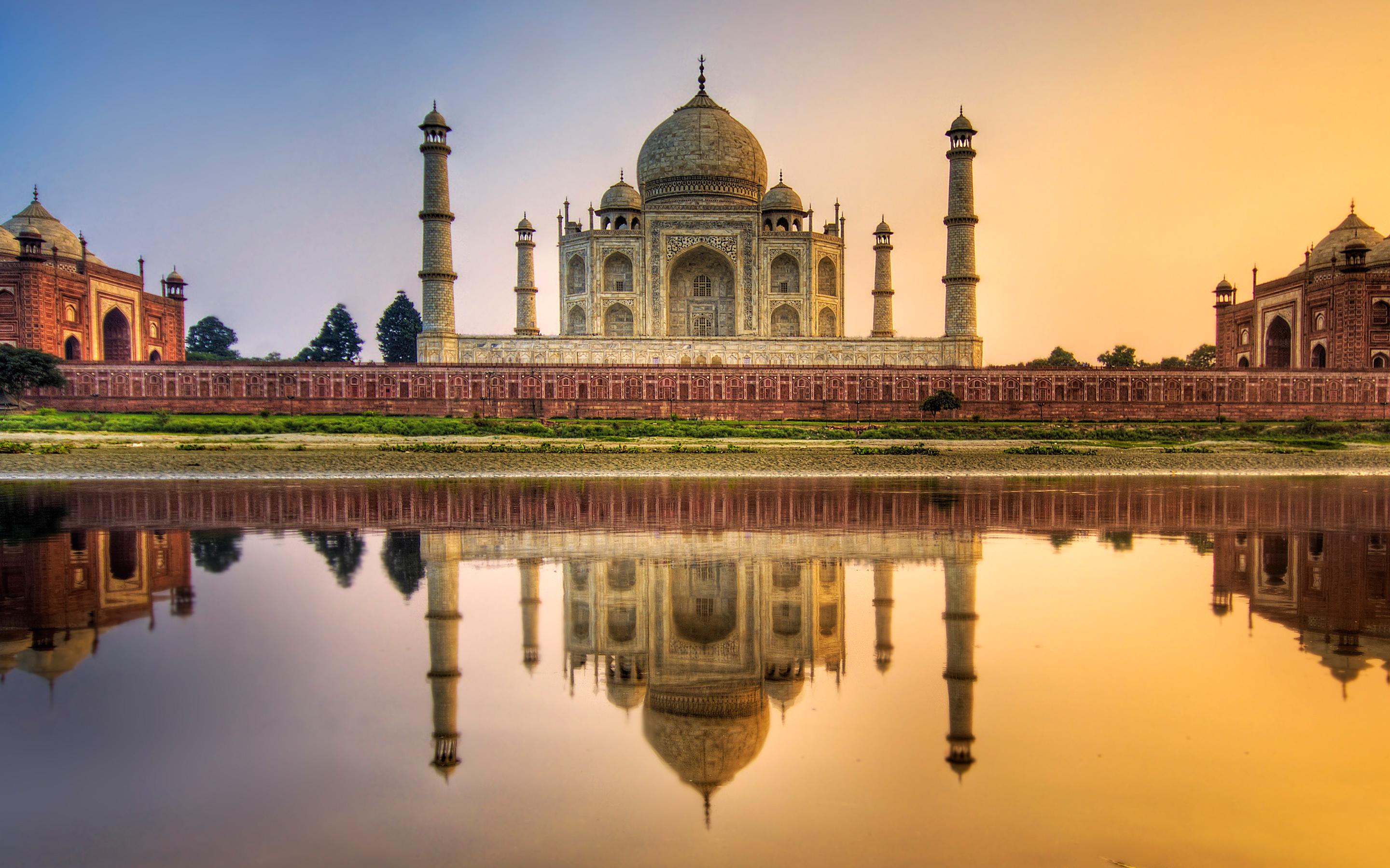Taj Mahal India HDr Wallpaper
