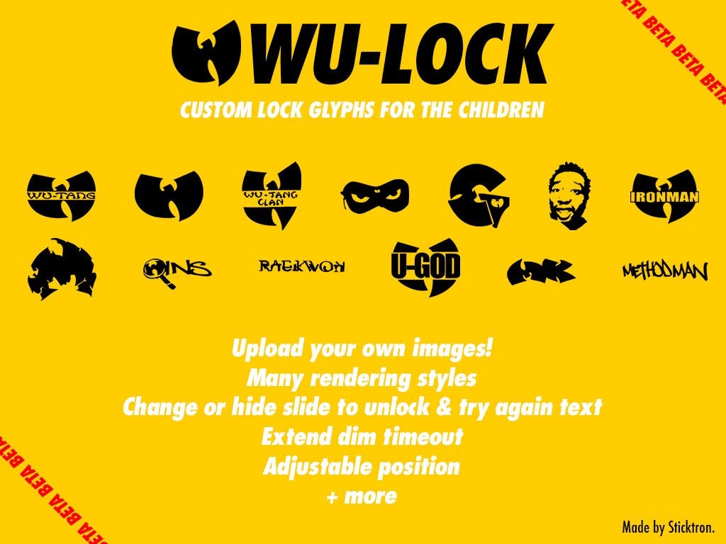 Open Beta Wu Lock Customized Glyphs Featuring The Legendary
