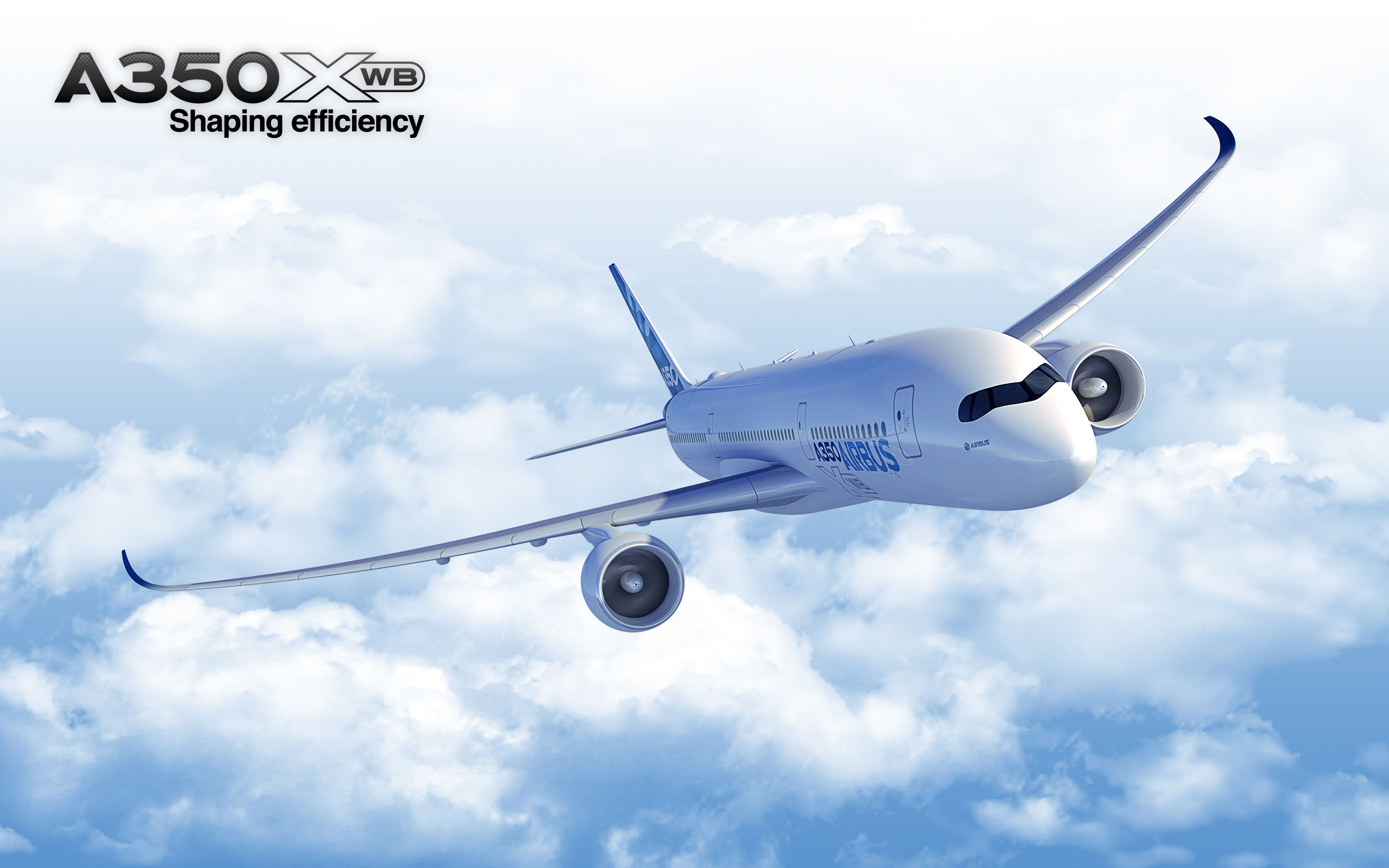 Airbus A350 Xwb Shaping Efficiency Wallpaper On