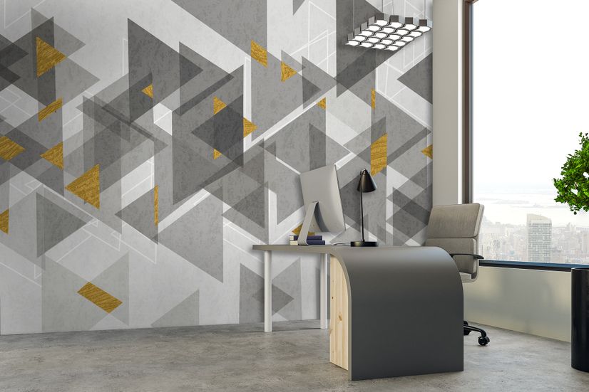 Grey And Yellow Wallpaper