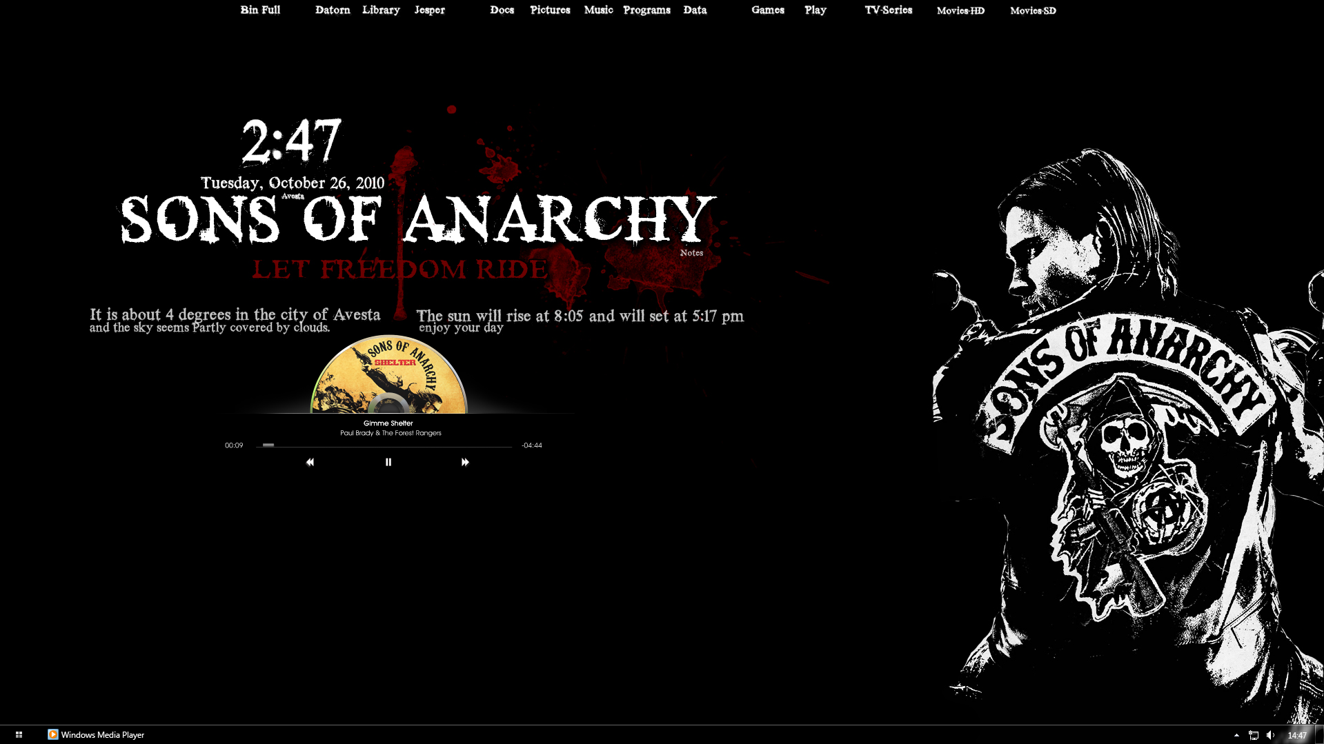 Sons Of Anarchy Desktop By Thegunnerz
