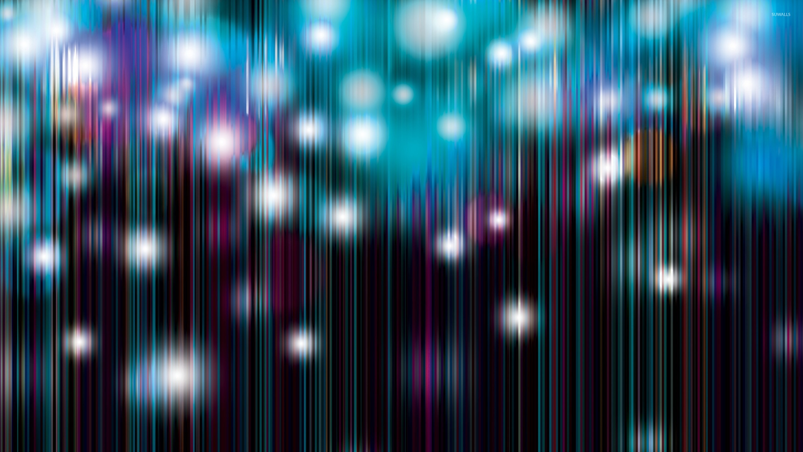 Disco Lights On A Colorful Wall Wallpaper Digital Art