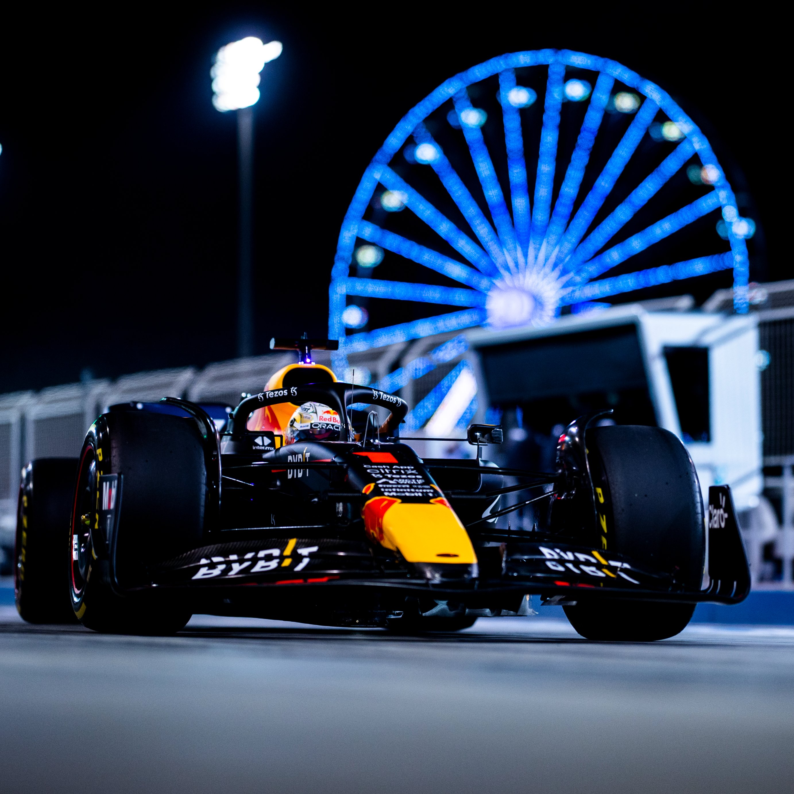 Oracle Red Bull Racing On Number Under The Bahrain