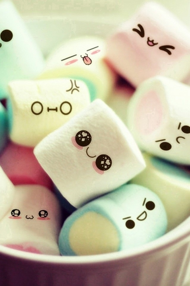 Marshmallow Smiley iPhone Wallpaper Background And Themes