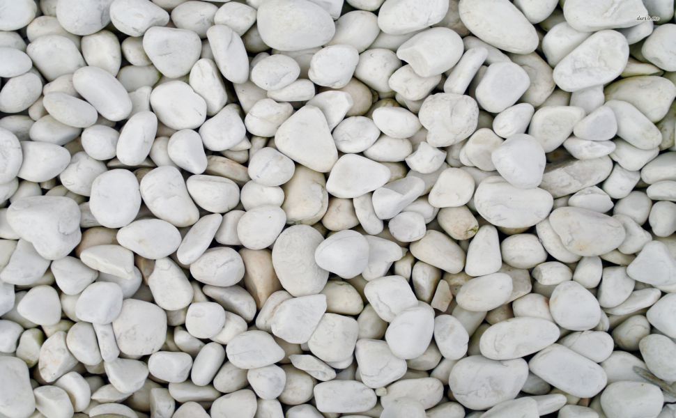 White Pebbles HD Wallpaper Stone 3d