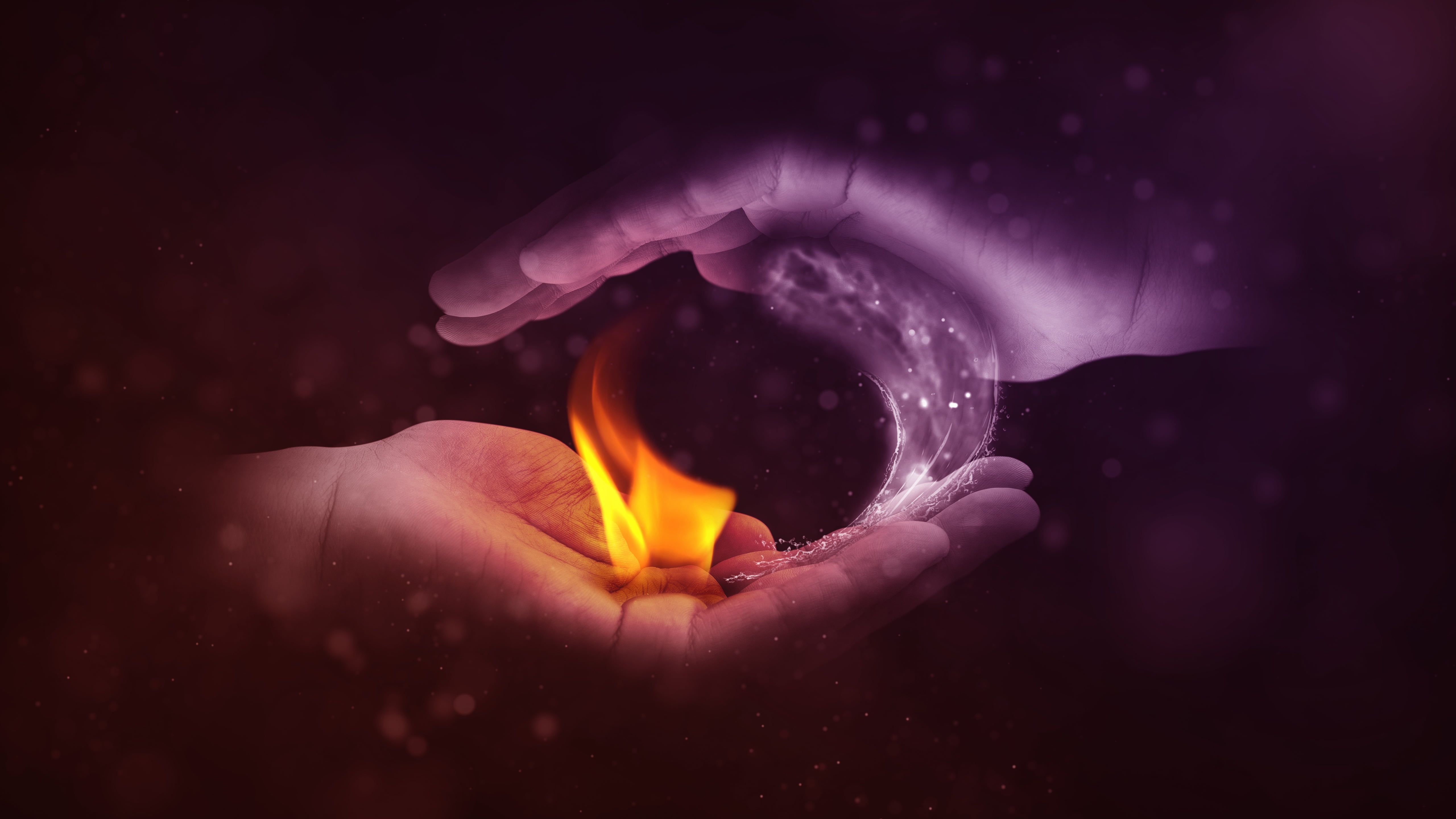 Fire And Water Wallpaper