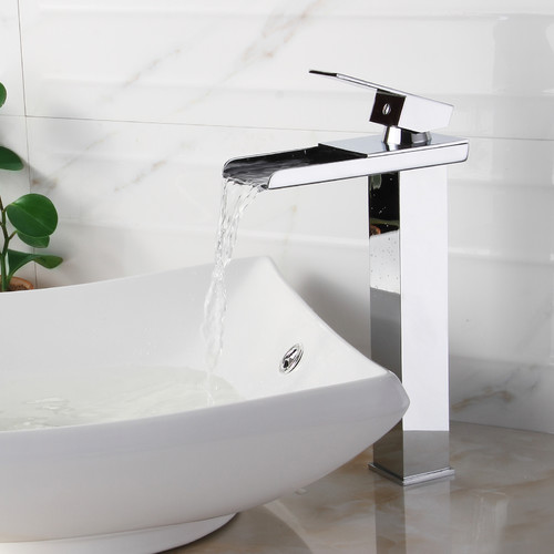 Elite Single Handle Bathroom Waterfall Faucet Reviews Wayfair